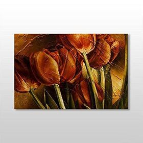 Technopa Natural Lale 45x30 cm Kanvas Tablo