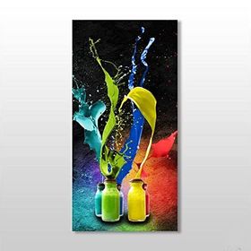 Technopa Naturel Boya Şişeleri 60x90 cm Kanvas Tablo