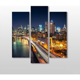Technopa New York Manzara 138x150 cm Kanvas Tablo