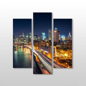 Technopa New York Manzara 97x100 cm Kanvas Tablo