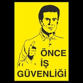 Technopa Önce İş Güvenliği Uyarı Levhası Kanvas Tablo