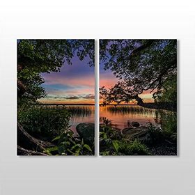 Technopa Orman 90x80 cm Kanvas Tablo