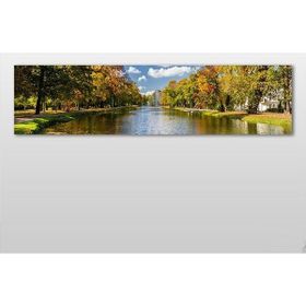 Technopa Orman ve Nehir 120x40 cm Kanvas Tablo