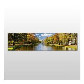 Technopa Orman ve Nehir 120x40 cm Kanvas Tablo