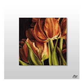 Technopa Oryantal Lale 60x60 cm Kanvas Tablo