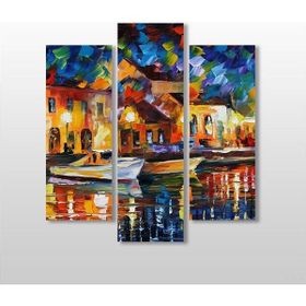 Technopa Oryantal Sahil 84x90 cm Kanvas Tablo