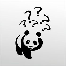 Technopa Panda 160 cm Folyo Duvar Stickerı