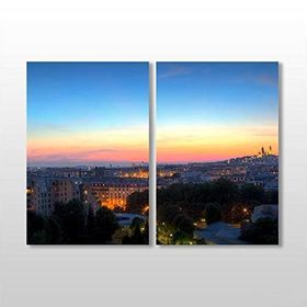 Technopa Paris Manzaralı 50x40 cm Kanvas Tablo