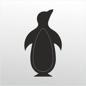 Technopa Penguen 90 cm Folyo Duvar Stickerı