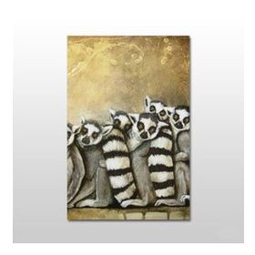 Technopa Rakun 100X50 cm Kanvas Tablo
