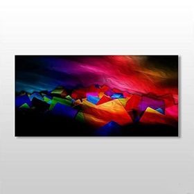 Technopa Rengarenk 80x40 cm Kanvas Tablo