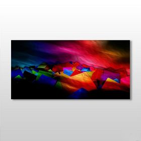 Technopa Rengarenk 80x40 cm Kanvas Tablo