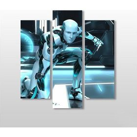 Technopa Robot 3D 147x160 cm Kanvas Tablo