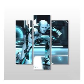 Technopa Robot 3D 147x160 cm Kanvas Tablo