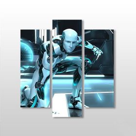 Technopa Robot 3D 147x160 cm Kanvas Tablo