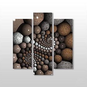 Technopa Sahilden Taşlar 129x140 cm Kanvas Tablo