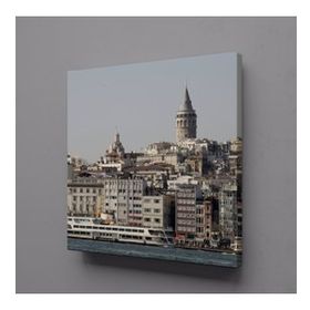 Technopa Şehir Görüntüsü 100x100 cm Kanvas Tablo