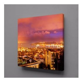 Technopa Şehir Manzarası 70x70 cm Kanvas Tablo