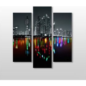 Technopa Şehir Manzarası ve Yansıma 102x110 cm Kanvas Tablo