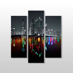 Technopa Şehir Manzarası ve Yansıma 75x80 cm Kanvas Tablo