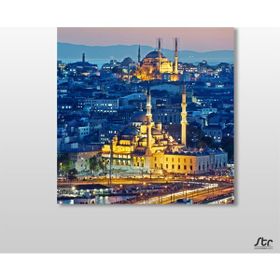 Technopa Sepya Süleymaniye Camii 120x120 cm Kanvas Tablo