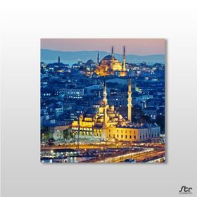 Technopa Sepya Süleymaniye Camii 25x25 cm Kanvas Tablo