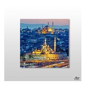 Technopa Sepya Süleymaniye Camii 80x80 cm Kanvas Tablo