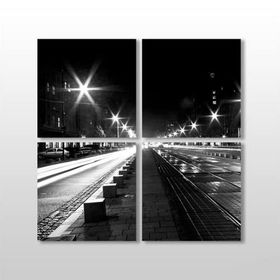 Technopa Sokak Lambaları 100x100 cm Kanvas Tablo