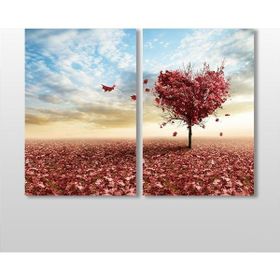 Technopa Sonbahar Ağacı 90x80 cm Kanvas Tablo