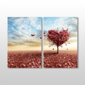 Technopa Sonbahar Ağacı 90x80 cm Kanvas Tablo