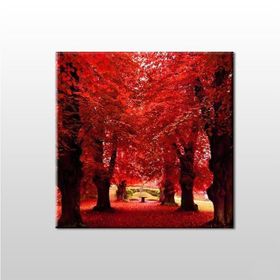Technopa Sonbahar Ağaçlar 120x120 cm Kanvas Tablo