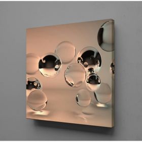 Technopa Su Damlaları 40x40 cm Kanvas Tablo
