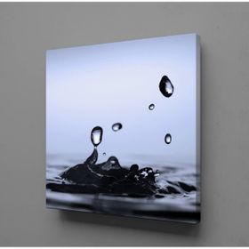 Technopa Su Damlaları 90x90 cm Kanvas Tablo