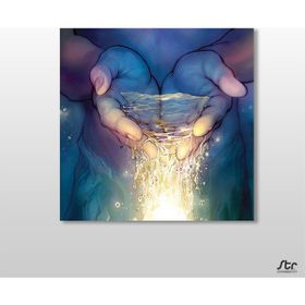 Technopa Su Portre 150x150 cm Kanvas Tablo