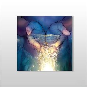 Technopa Su Portre 30x30 cm Kanvas Tablo