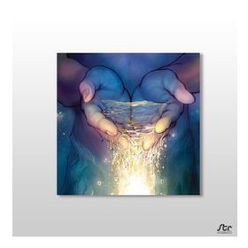 Technopa Su Portre 60x60 cm Kanvas Tablo
