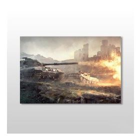 Technopa Tank 75x50 cm Kanvas Tablo