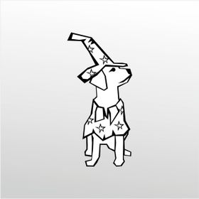 Technopa Tatlı Köpek 40 cm Folyo Duvar Stickerı