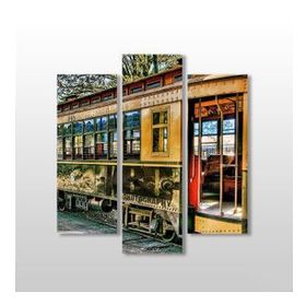 Technopa Tramvay 111x120 cm Kanvas Tablo