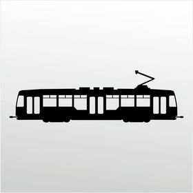 Technopa Tramvay 200 cm Folyo Duvar Stickerı
