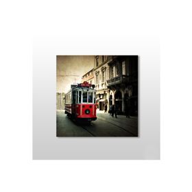 Technopa Tramvay Istanbul 150x150 cm Kanvas Tablo
