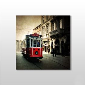 Technopa Tramvay Istanbul 190x190 cm Kanvas Tablo