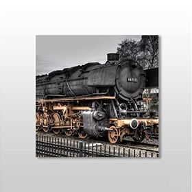 Technopa Tren Yaklaşırken 100x100 cm Kanvas Tablo