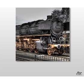 Technopa Tren Yaklaşırken 170x170 cm Kanvas Tablo