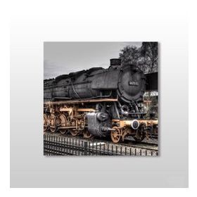 Technopa Tren Yaklaşırken 30x30 cm Kanvas Tablo