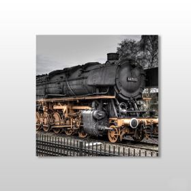 Technopa Tren Yaklaşırken 90x90 cm Kanvas Tablo