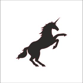 Technopa Unicorn 90 cm Folyo Duvar Stickerı