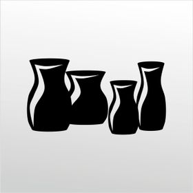 Technopa Vazolar 20 cm Folyo Duvar Stickerı