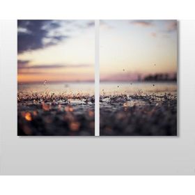 Technopa Yağmur Damlaları 100x90 cm Kanvas Tablo