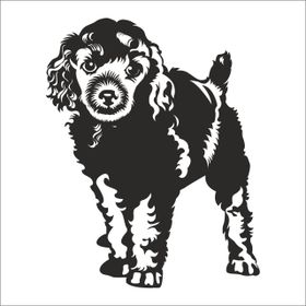 Technopa Yavru Köpek 60 cm Folyo Duvar Stickerı